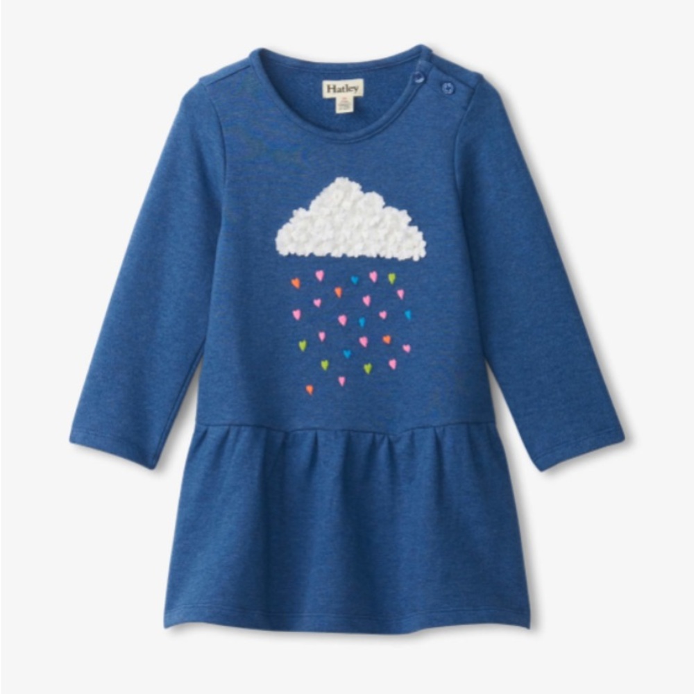 Hatley Heart Drops Flounce Skirt Dress Size 4T